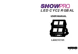 Предварительный просмотр 1 страницы Silver Star LEDCYC101 User Manual