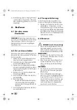 Предварительный просмотр 38 страницы Silvercrest 100057 Operating Instructions Manual