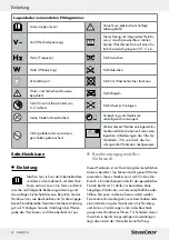 Предварительный просмотр 32 страницы Silvercrest 100562 Operation And Safety Notes