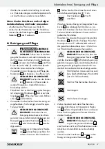 Preview for 37 page of Silvercrest 100562 Operation And Safety Notes