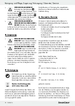 Предварительный просмотр 38 страницы Silvercrest 100562 Operation And Safety Notes