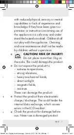 Preview for 7 page of Silvercrest 100926 Operation And Safety Notes