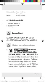 Preview for 17 page of Silvercrest 100926 Operation And Safety Notes