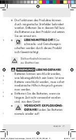 Preview for 77 page of Silvercrest 100926 Operation And Safety Notes