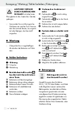 Предварительный просмотр 12 страницы Silvercrest 101170 Operation And Safety Notes