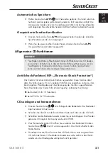 Preview for 25 page of Silvercrest 101293 Operating Instructions Manual