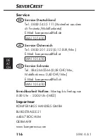 Предварительный просмотр 119 страницы Silvercrest 101410 Operating Instructions Manual