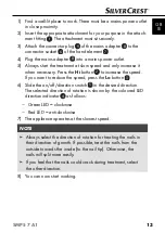 Preview for 16 page of Silvercrest 102612 Operating Instructions Manual