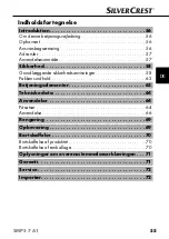 Предварительный просмотр 58 страницы Silvercrest 102612 Operating Instructions Manual