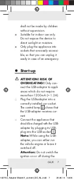 Preview for 7 page of Silvercrest 102743 Operation And Safety Notes