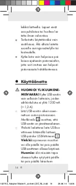 Preview for 14 page of Silvercrest 102743 Operation And Safety Notes