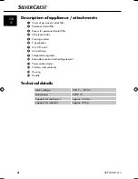 Preview for 7 page of Silvercrest 102781 Operating Instructions Manual