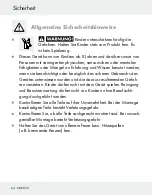 Preview for 64 page of Silvercrest 102932 Operation And Safety Notes