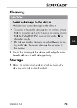 Preview for 76 page of Silvercrest 103019 Operating Instructions Manual