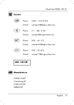 Предварительный просмотр 33 страницы Silvercrest 103108 User Manual And Service Information