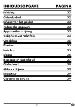 Предварительный просмотр 34 страницы Silvercrest 103775 Operating Instructions Manual