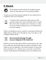 Preview for 21 page of Silvercrest 104412 Assembly, Operating And Safety Instructions