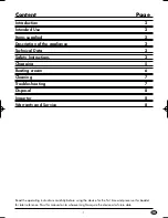 Preview for 4 page of Silvercrest 105261 Operating Instructions Manual