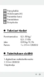 Предварительный просмотр 23 страницы Silvercrest 106348 Operation And Safety Notes