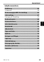 Preview for 68 page of Silvercrest 106438 Operating Instructions Manual