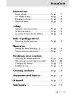 Preview for 5 page of Silvercrest 106635 Operating Instructions Manual