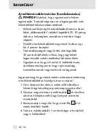 Preview for 48 page of Silvercrest 106635 Operating Instructions Manual