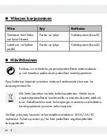 Предварительный просмотр 26 страницы Silvercrest 106835 Operation Manual