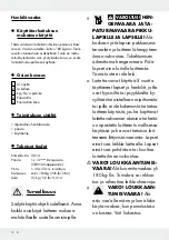 Preview for 10 page of Silvercrest 109650 Operation And Safety Notes