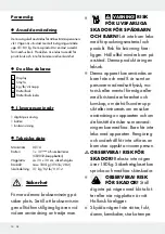 Preview for 14 page of Silvercrest 109650 Operation And Safety Notes