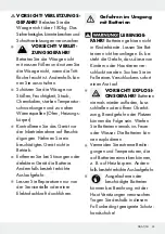 Preview for 33 page of Silvercrest 109650 Operation And Safety Notes