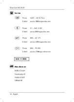 Предварительный просмотр 18 страницы Silvercrest 113022 User Manual And Service Information