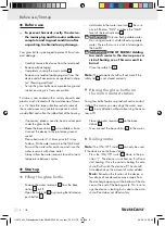 Preview for 8 page of Silvercrest 114274 Operation And Safety Notes