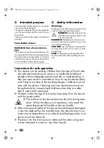 Preview for 6 page of Silvercrest 115124 Operating Instructions Manual