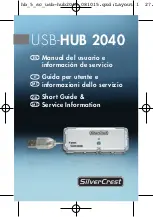 Предварительный просмотр 1 страницы Silvercrest 2040 Short Manual & Service Information