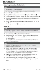 Preview for 9 page of Silvercrest 270671 Operating Instructions Manual