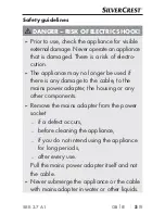 Предварительный просмотр 9 страницы Silvercrest 270712 Operating Instructions Manual