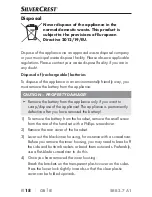 Предварительный просмотр 22 страницы Silvercrest 270712 Operating Instructions Manual