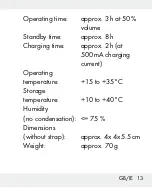 Preview for 13 page of Silvercrest 271901 Operation And Safety Notes