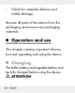 Preview for 20 page of Silvercrest 271901 Operation And Safety Notes