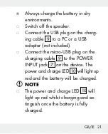 Preview for 21 page of Silvercrest 271901 Operation And Safety Notes