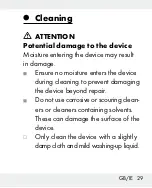 Preview for 29 page of Silvercrest 271901 Operation And Safety Notes