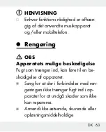 Preview for 63 page of Silvercrest 271901 Operation And Safety Notes