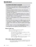 Preview for 9 page of Silvercrest 273028 Operating Instructions Manual