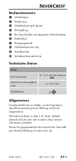 Предварительный просмотр 60 страницы Silvercrest 273036 Operating Instructions Manual