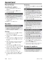 Preview for 9 page of Silvercrest 273092 Operating Instructions Manual