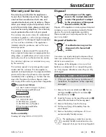 Preview for 12 page of Silvercrest 273092 Operating Instructions Manual