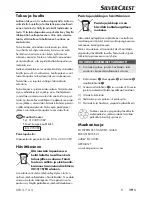 Preview for 22 page of Silvercrest 273092 Operating Instructions Manual