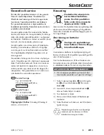 Preview for 32 page of Silvercrest 273092 Operating Instructions Manual