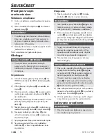 Preview for 39 page of Silvercrest 273092 Operating Instructions Manual