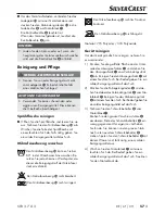 Preview for 60 page of Silvercrest 273092 Operating Instructions Manual